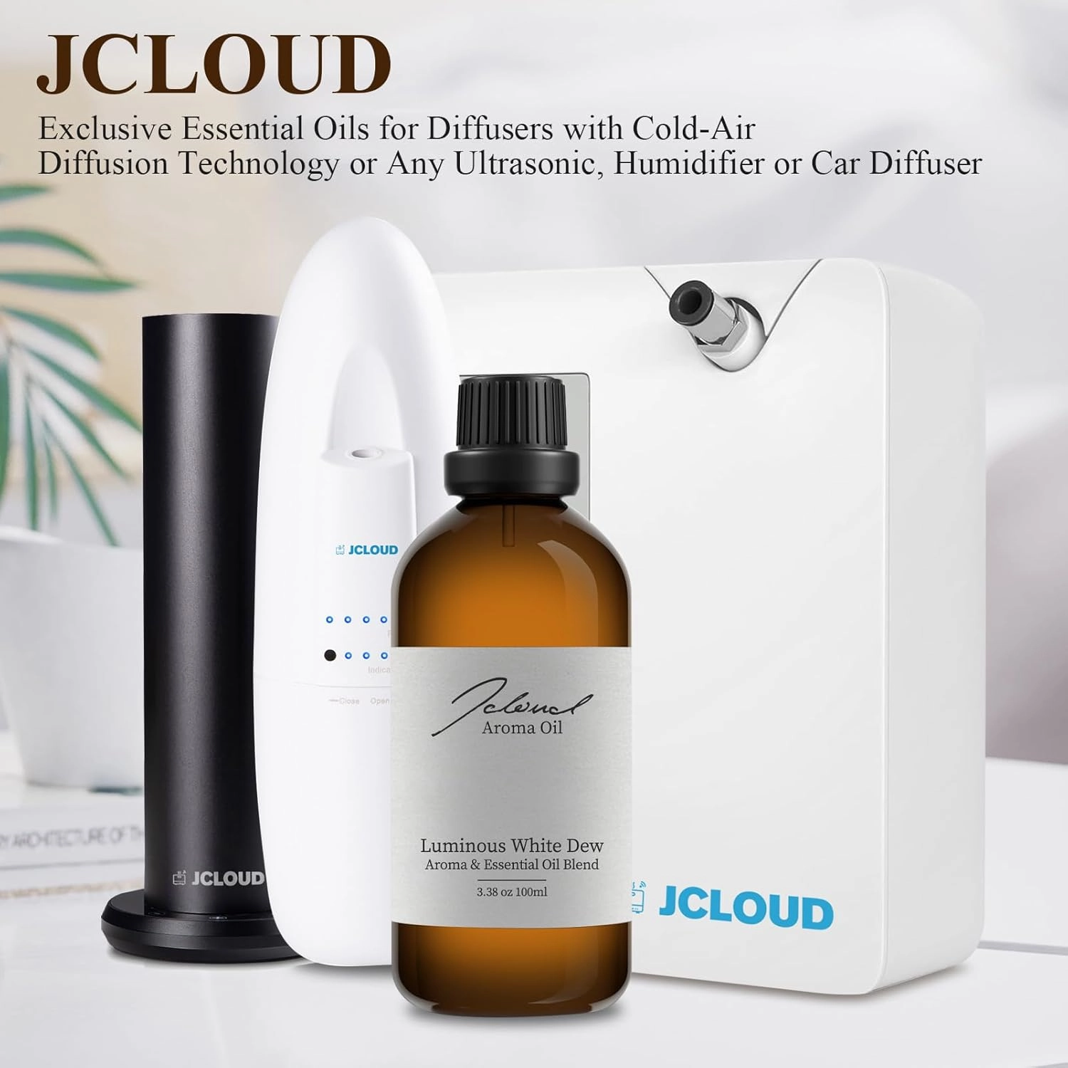 JCLOUD Luminous White Dew Essential Oil Inspired by Westin Hotel | Hotel Scent - Pure Aromatherapy Diffuser Oil with Orange and Lily of The Valley, Home Luxury & Hotel Scents for Diffuser - 100mL