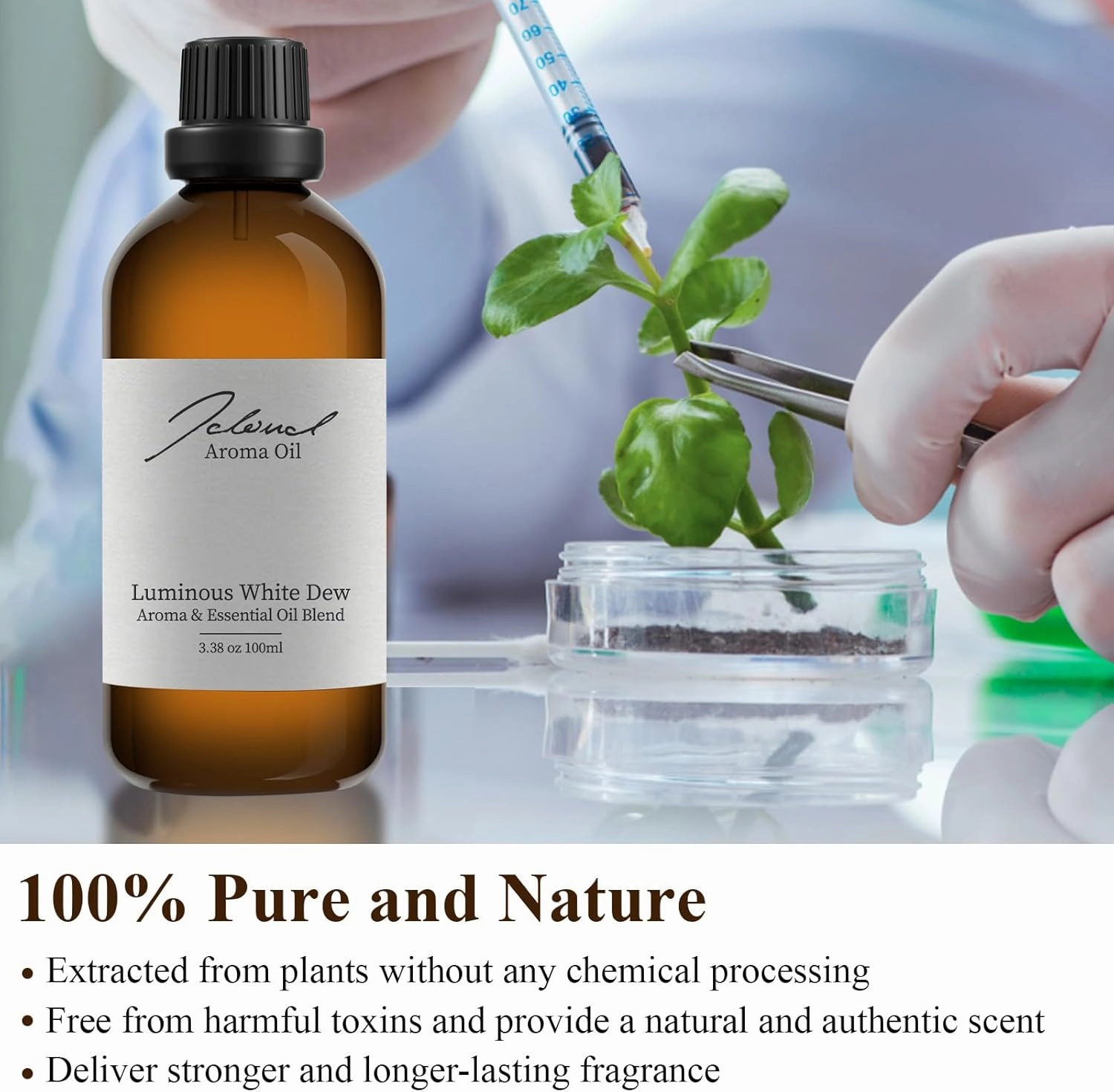 JCLOUD Luminous White Dew Essential Oil Inspired by Westin Hotel | Hotel Scent - Pure Aromatherapy Diffuser Oil with Orange and Lily of The Valley, Home Luxury & Hotel Scents for Diffuser - 100mL
