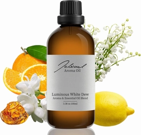 JCLOUD Luminous White Dew Essential Oil Inspired by Westin Hotel | Hotel Scent - Pure Aromatherapy Diffuser Oil with Orange and Lily of The Valley, Home Luxury & Hotel Scents for Diffuser - 100mL
