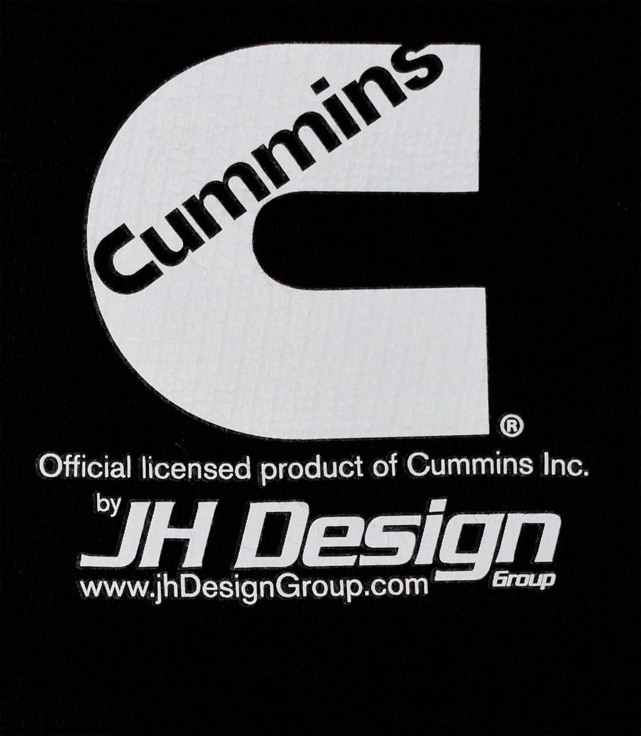 JH DESIGN GROUP Men’s Cummins Diesel Classic Black Pullover Hoodie Sweatshirt