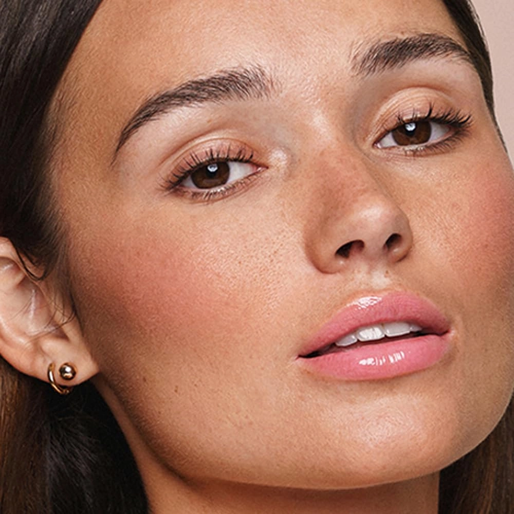 Jouer Essential Tinted Hydrating Lip Oil Gloss – Moisturizing Dry Lip Treatment Serum - Fragrance Free Tinted Lip Oil - Jojoba Seed Oil and Apricot Oil Formula