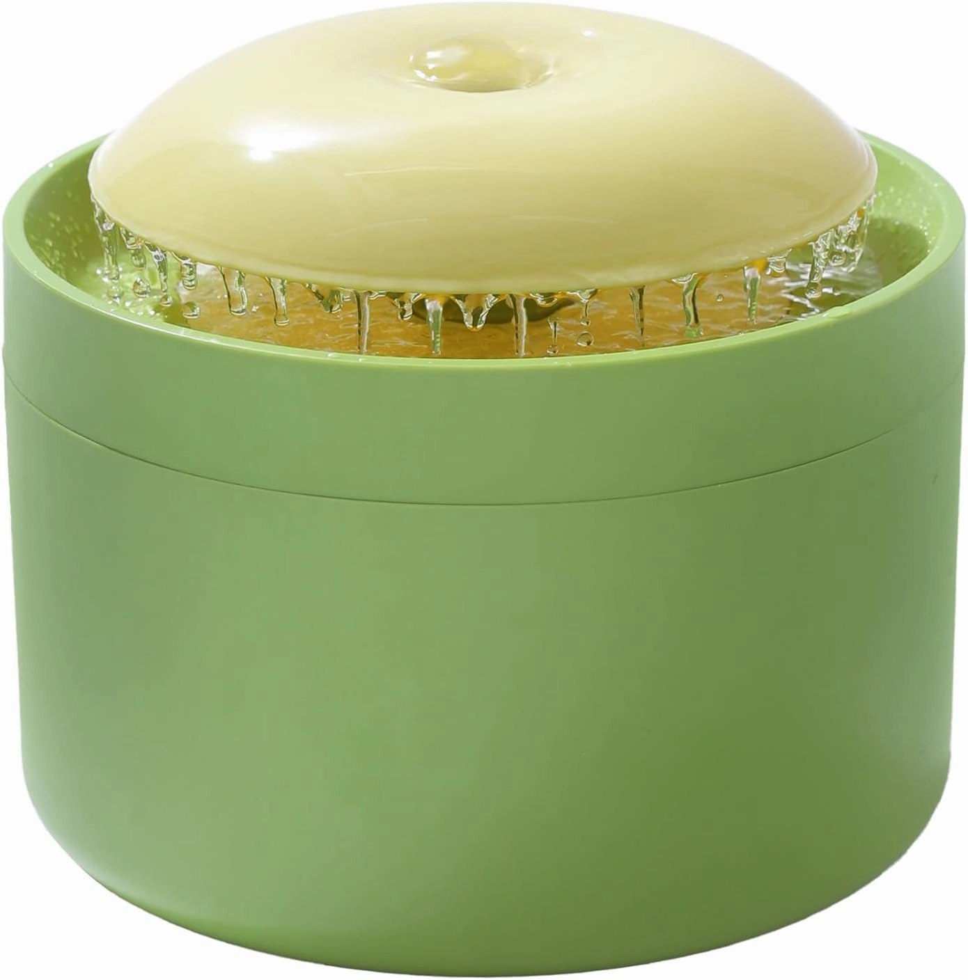 jovani Green Cat Water Fountain, Pet Water Fountain with 2.2L/ 78oz Large-Capacity, Ultra-Quiet Water Fountains for Cats Indoor, Easy to Clean&Assemble