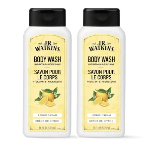 J.R. Watkins Body Wash Lemon Cream, 18 fl oz, 2 Pack