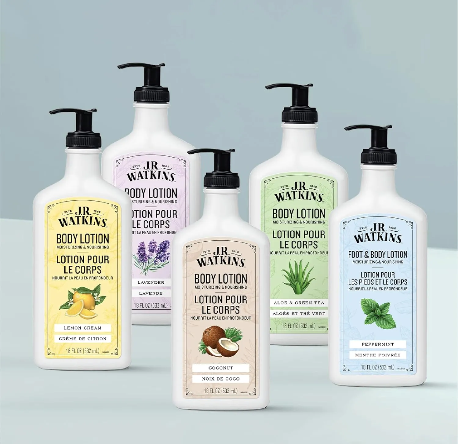 J.R. Watkins Daily Moisturizing Body Lotion, Coconut, 18 fl oz, 2 Pack