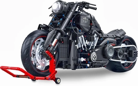 JTBBOY 1:5 Scale Motercycle Big Building Set, 21 in Length, Authentically Detailed Build and Display Model, Scale Model Car Gift for Adults, for Home or Office Décor(2050PCS)