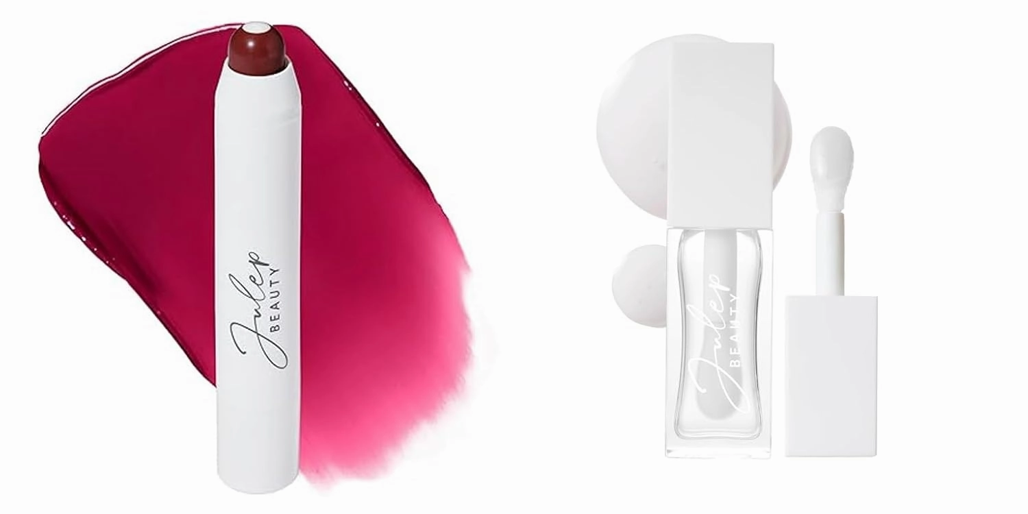 Julep So Plush Glossy Lip Oil   It’s Balm Lip Crayon Duo, Sweet Sangria | Hydrating Lip Care with Nourishing Oils & Buttery Smooth Color | Clear Glossy Shine & Long-Lasting Mauve Tint