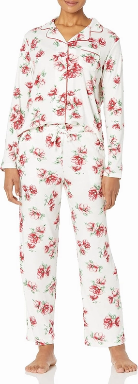 Karen Neuburger Women's Long-Sleeve Fleece Pajama Set