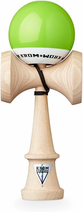 Kendama Toy POP LOL Lime Green - High Wood Quality - Extra Strong - for Beginner and Pro - Gift Pack : Extra String   Stickers