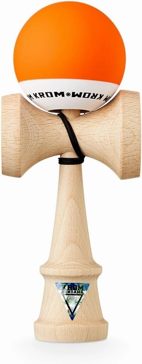 Kendama Toy POP Orange - High Wood Quality - Extra Strong - for Beginner and Pro - Gift Pack : Extra String   Stickers