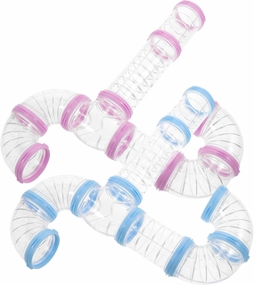 KESYOO 2 Sets Hamster Cage Tube Connectors Adventure Tunnel for Pets Safe Material for Fun for Hamsters Squirrels and Guinea Pigs