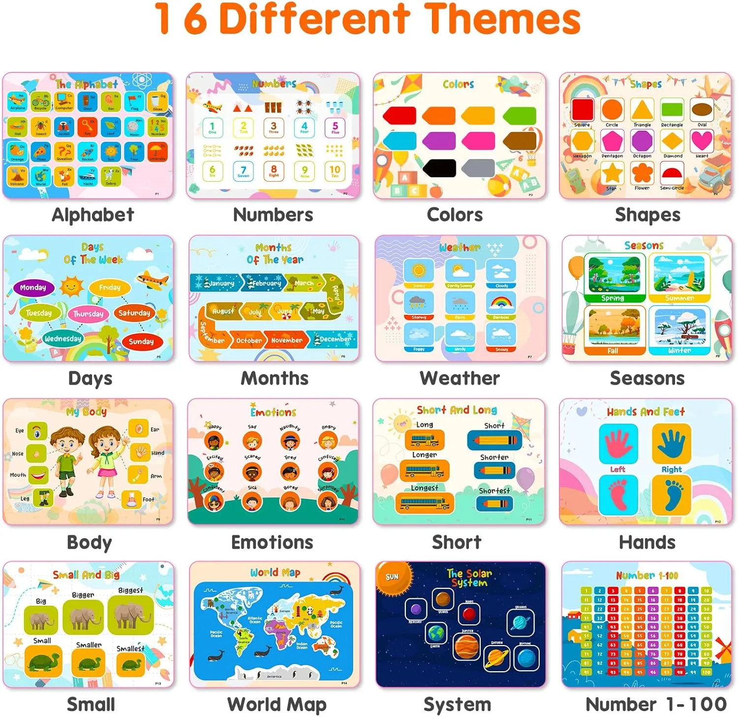 Kids Book Gifts for 3 4 5 Year Old Girls, Pre-assembled Stickers & Reusable, Activity Books for Kids Ages 3-5 - Learning Activities,Toddler Educational Toys, Autism Learning Support, Back to School