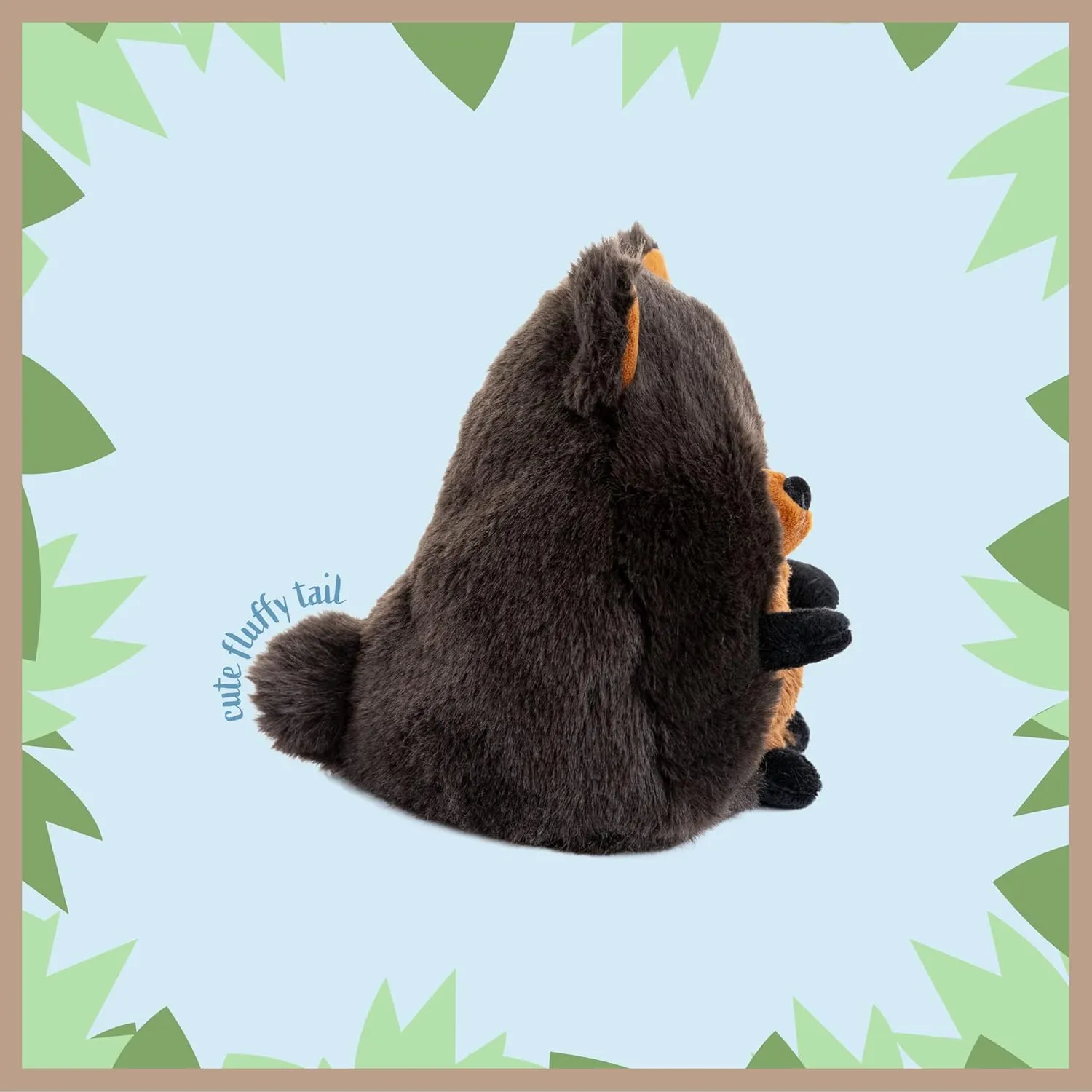 KIDS PREFERRED Sustain a-mals Kai The Black Bear Stuffed Animal Plush, Made with Recycled Materials