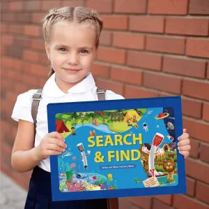 Kids Reusable Activity Book – Search & Find Preschool Learning Toy Pad