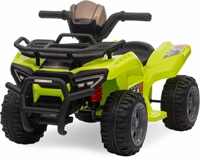 Kids ATV 4 Wheeler, 6V Ride on Toy Car for Toddlers Boys & Girls w/1.8 Mph Max Speed, Wear-Resistant Wheels, Music, Kids Cars to Drive Battery Powered Four Wheeler for Toddler, Green