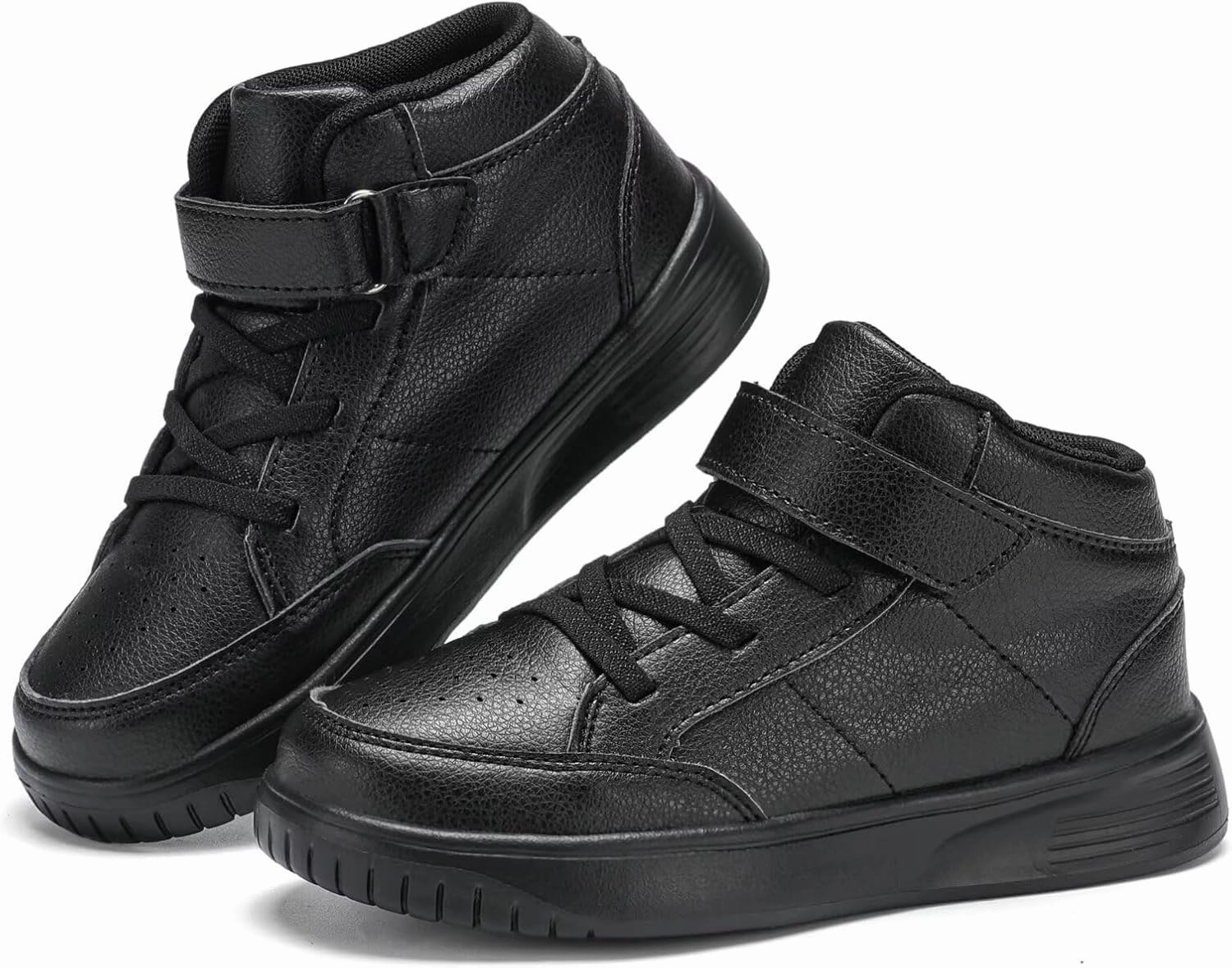 Kids Sneakers Boys Running Shoes Girls High Top Casual Lightweight Classic Adjustable Strap Sneakers