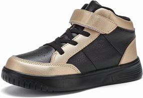 Kids Sneakers Boys Running Shoes Girls High Top Casual Lightweight Classic Adjustable Strap Sneakers