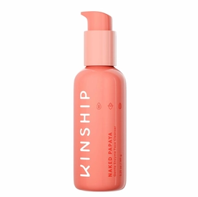 Kinship Naked Papaya Gentle Enzyme Milky Cleanser - Jojoba Oil Facial Cleanser - Non-Foaming Cream Face Wash   Vitamin E - Eye & Face Makeup Remover - Soothe & Hydrate - For All Skin Types (5.25 Oz)