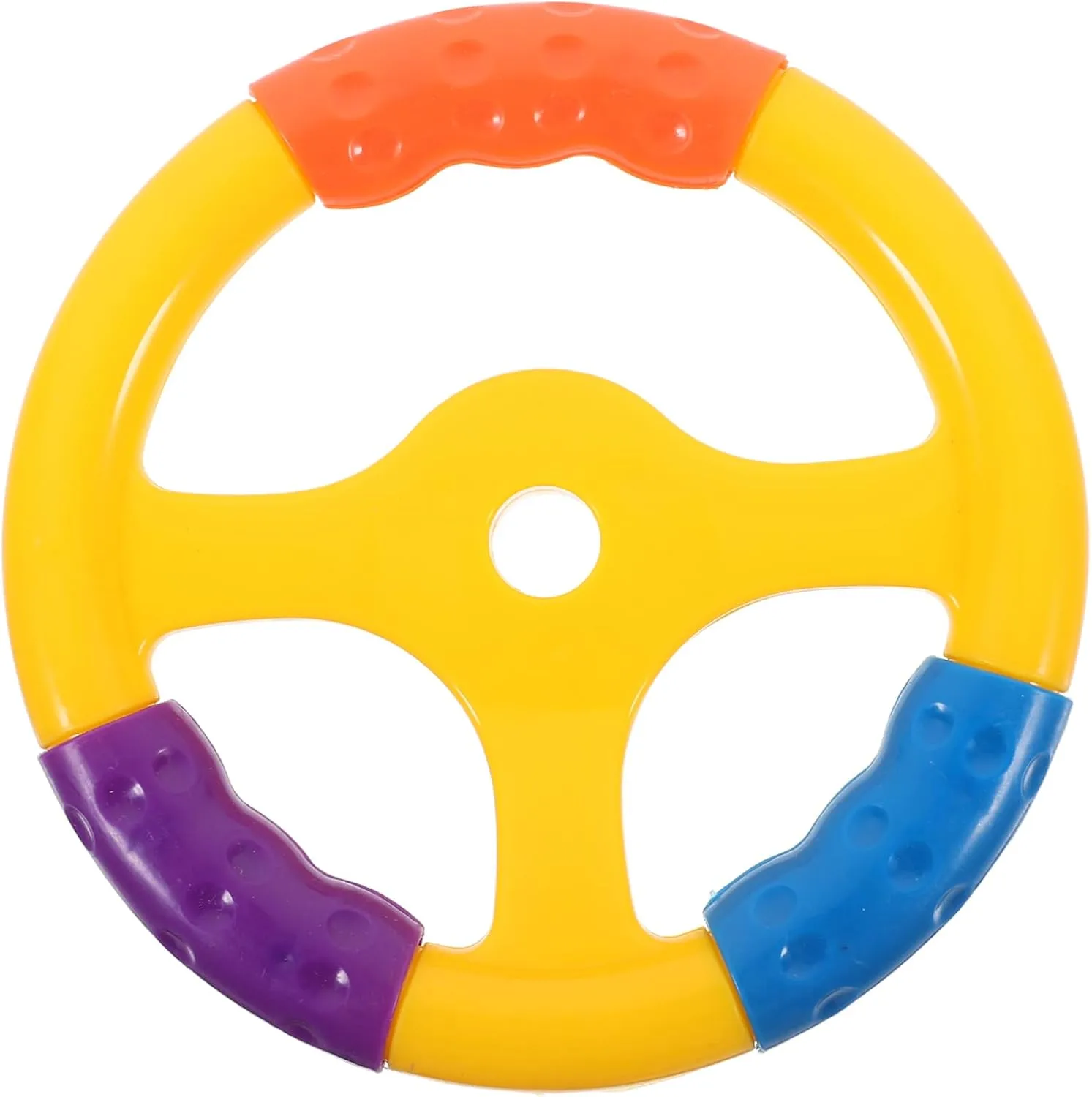 Kisangel Steering Wheel for Interactive Driving Learning Accessory for Swing Cars Fitness Bikes Safe Material Compatible with Various Models Fun Playground Game Wheel