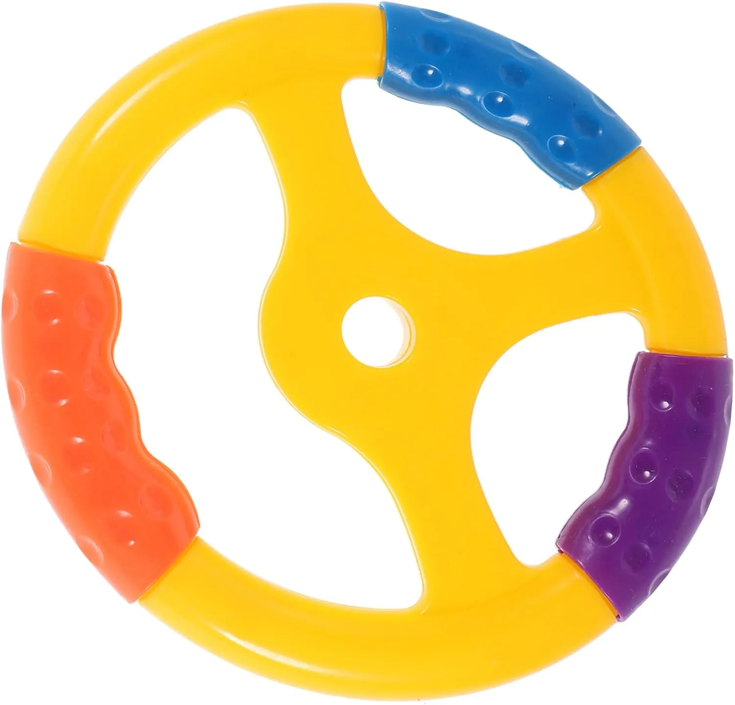 Kisangel Steering Wheel for Interactive Driving Learning Accessory for Swing Cars Fitness Bikes Safe Material Compatible with Various Models Fun Playground Game Wheel