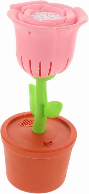 Kisangel Flower Bubbles Machine Lights Electric Bubble Blower Toy for Boys and Girls for Parties
