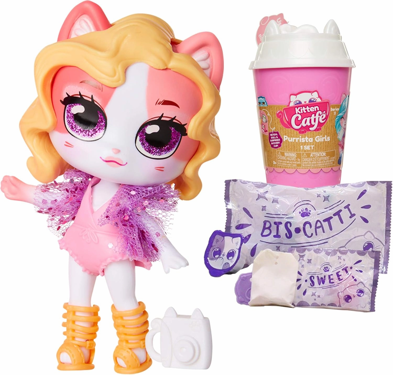 Kitten Catfé Purrista Dolls Series #2-12 Different Purrista Girls to Collect! Each Comes Individually Blind Packed in Its Own Coffee Cup, Which One Will You Get?