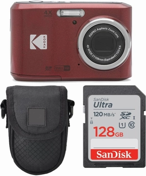 Kodak PIXPRO FZ45 Digital Camera   Point & Shoot Camera Case   Sandisk 128GB SDXC Memory Card