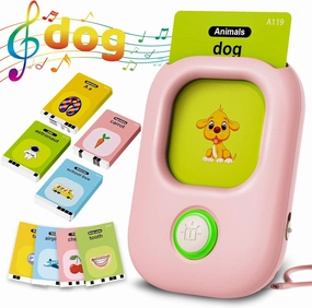 KOKODI Toddler Toys for Girls 2 3 4 5 Year Old, Learning Talking Flash Cards Toys for Autistic Toddlers, Educational Pocket Sensory Gifts for Kids, Autism Toys with 224 Sight Words, Montessori Toys