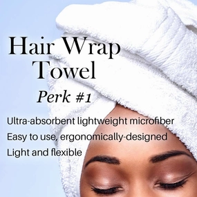 L'ANGE HAIR Microfiber Hair Wrap Towel | Quick-Dry & Frizz-Free Towel for Hair | Best Hair Towel for Curly Hair, Long Hair and Short Hair | Ideal Head Towel for Sleep, Shower, and More