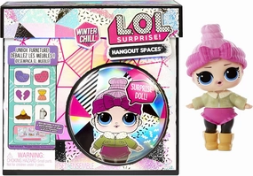 L.O.L. Surprise! Winter Chill Hangout Spaces Furniture Playset with Cozy Babe Doll, 10  Surprises, Accessories, for LOL Dollhouse Play- Collectible Toy for Kids,Girls Boys Ages 4 5 6 7  Years