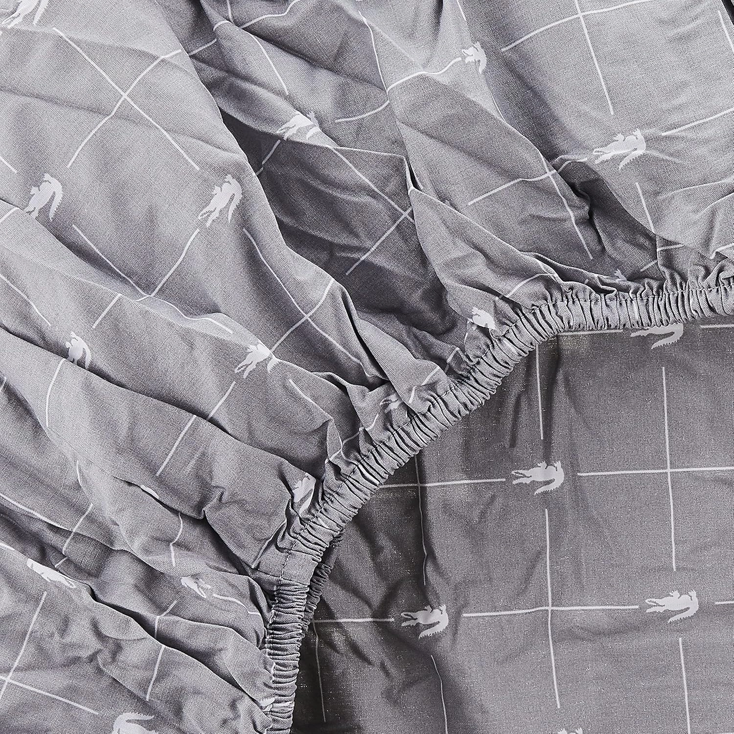 Lacoste Slice Sheet Set, Queen, Sleet