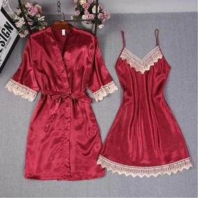 Ladies' Rayon 2-Piece Robe Set