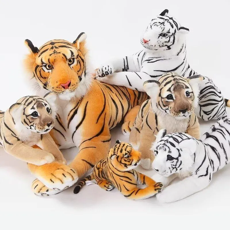 Large White Tiger Stuffed Animal - Plush Toy -Giant White Tiger Stuffed Animal 28 Inches (Excluding Tail)