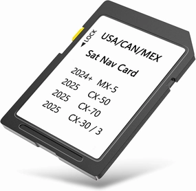 Latest Navigation SD Card KR9D66EZ1 Compatible with 2024  MX-5, 2025 3 / CX-30 /CX-50 /CX-70, USA/CAN/MEX Maps