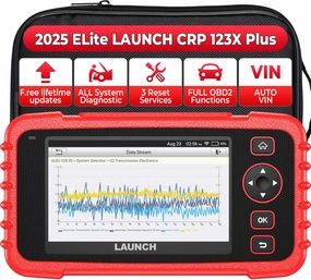 LAUNCH X431 CRP 123X Plus Elite OBD2 Diagnostic Scanner, 2025 Lifetime F.ree Update All System Scan Tool with SAS/Throttle/Oil Reset for All Cars,Auto VIN OBD2 Battery Test Scanner Code Reader
