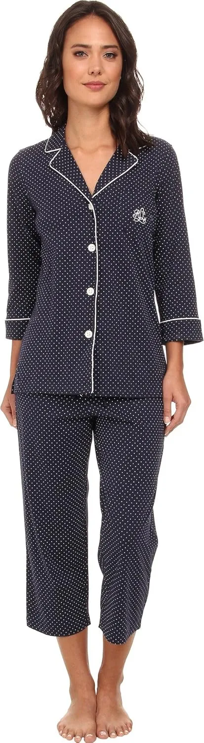Lauren Ralph Lauren Essentials Bingham Knits Capri PJ Set