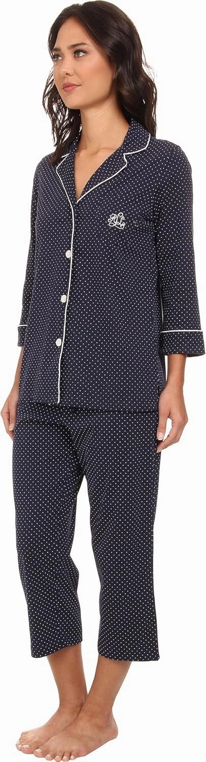 Lauren Ralph Lauren Essentials Bingham Knits Capri PJ Set