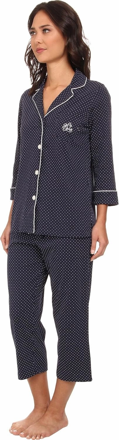 Lauren Ralph Lauren Essentials Bingham Knits Capri PJ Set