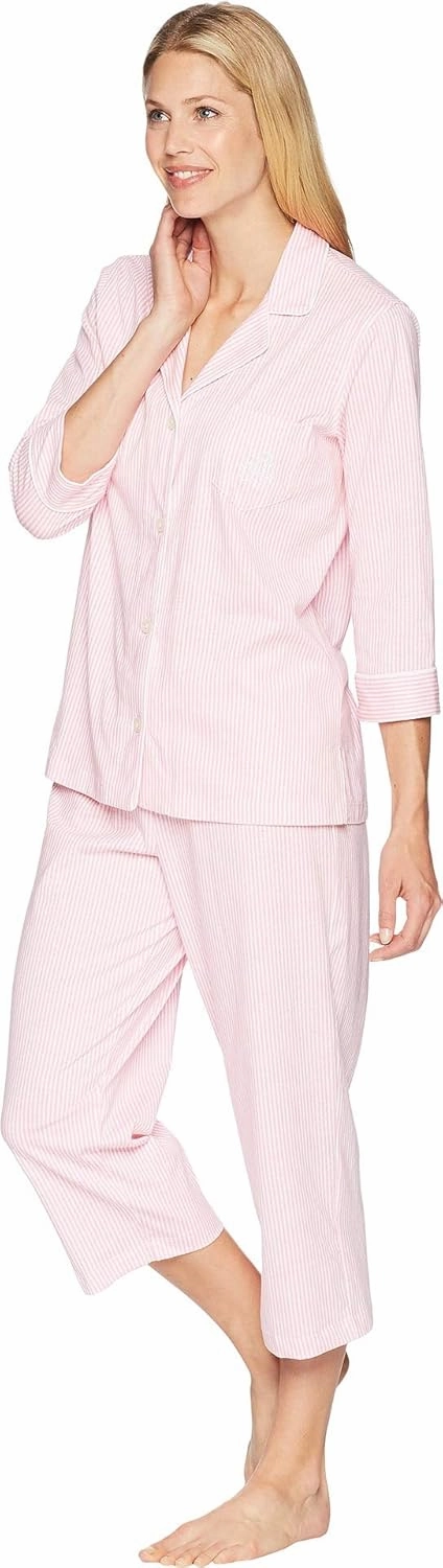 Lauren Ralph Lauren Essentials Bingham Knits Capri PJ Set