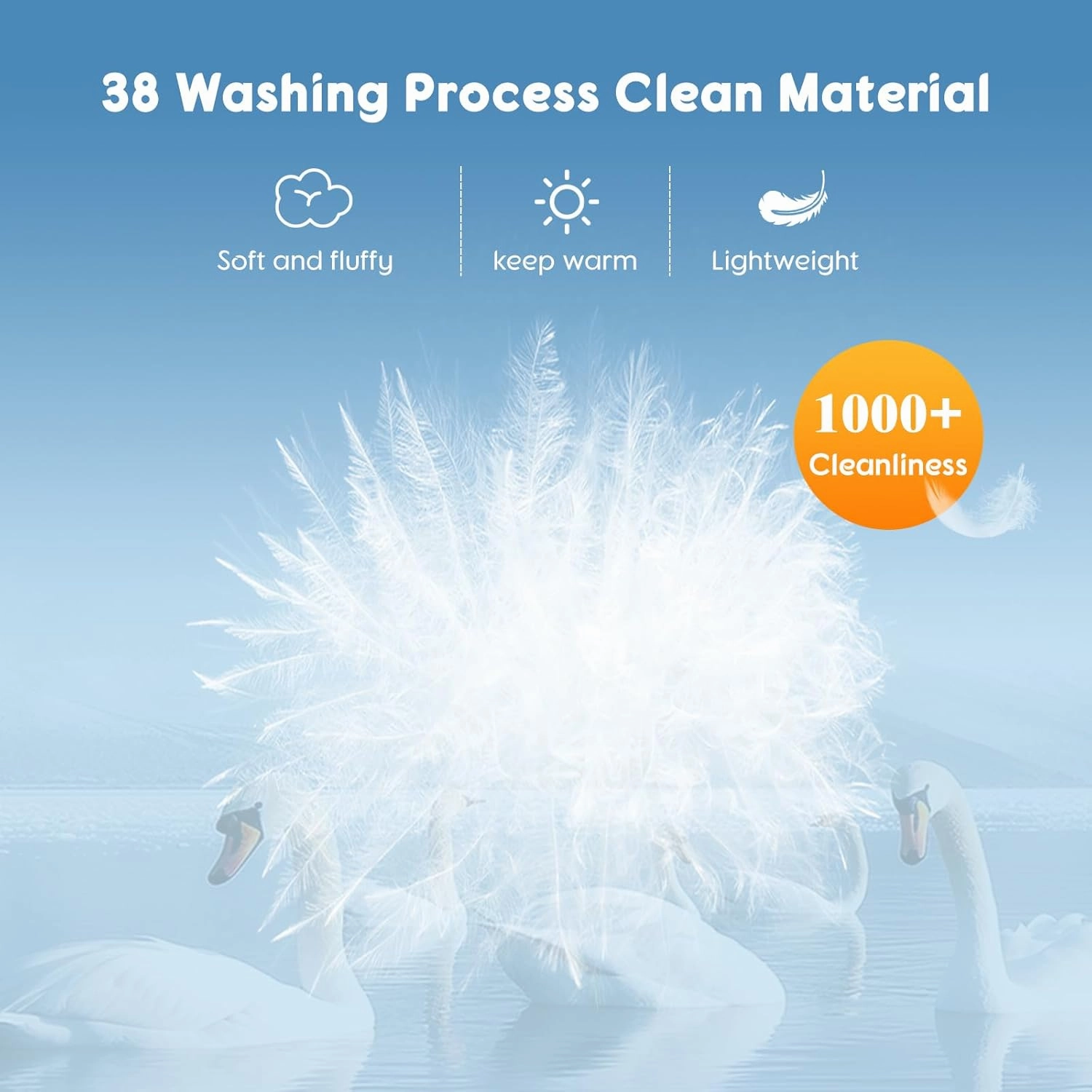 LBRO2M Canada Goose Down Pillow 1050 Fill Power 80% Goose Down 20% Goose Feather 100% Cotton Pillowcase Queen Down Pillows Ideal for Plush Comfort and Support (20"X36", Set of 2)