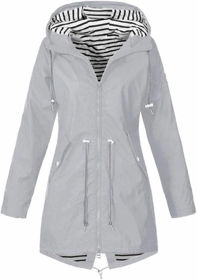 LCMTWX Womens rain coat winter Waterproof Windproof Outdoor Coat Plus Women's Coat Windbreaker Trench Coat Rain Jacket
