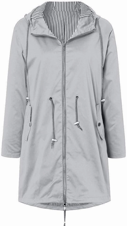 LCMTWX Womens rain coat winter Waterproof Windproof Outdoor Coat Plus Women's Coat Windbreaker Trench Coat Rain Jacket