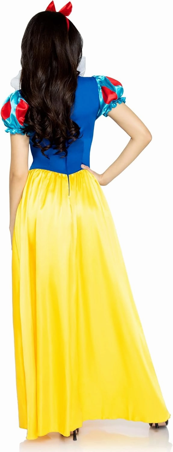 Leg Avenue Womens Classic Snow White Set Family Friend Full Length Princess Dress