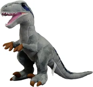 lilizzhoumax Velociraptor Plush Toys - Grey Velociraptor Realistic Stuffed Animals, Soft Plush Stuffed Animals, 17" Realistic Toys, Stuffed PP Cotton, Gifts for Boys and Girls, Home Decor