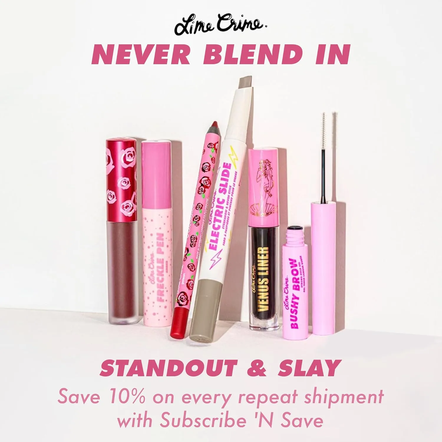 Lime Crime Bushy Brow Pen, Baby Brown (Cool Light Brown) - Thin Precision Eyebrow Pencils Define, Shape, Build, Fill In & Flick Up - Eyebrow Filler for Natural Looking Brows - Vegan & Cruelty-Free…