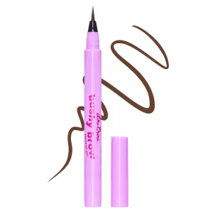 Lime Crime Bushy Brow Pen, Brownie (Natural Dark Brown) - Thin Precision Eyebrow Pencils Define, Shape, Build, Fill In & Flick Up - Eyebrow Filler for Natural Looking Brows - Vegan & Cruelty-Free…