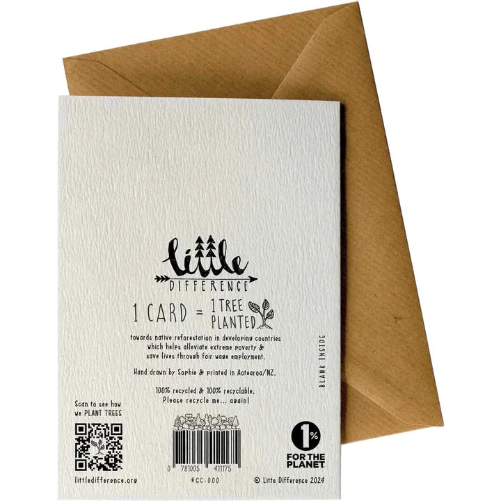 Little Difference Greeting Cards