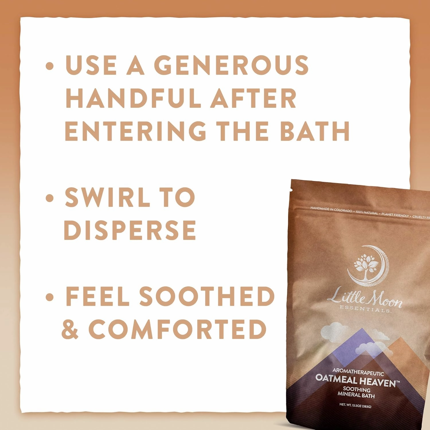 Little Moon Essentials Soothing Mineral Bath Salt, Oatmeal Heaven, 13.5 oz.