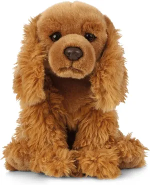 Living Nature Cocker Spaniel Stuffed Animal | Fluffy Dog Animal | Soft Toy Gift for Kids | 9 inches