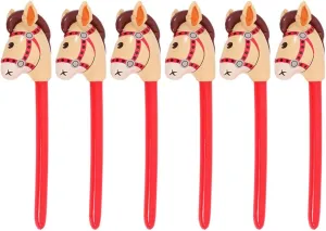 LOGOFUN 6pcs Kids Inflatable Stick Toy Sports Inflatable Toy Kids Cheering Props Inflatable Sticks Prop for Children Playting