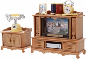 LOGOFUN Doll House Furniture Miniature Living Room Furniture Models 1:12 Scale TV Prop for Tiny House Furniture Accessories